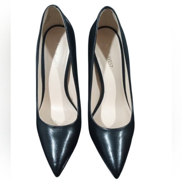 🌟2/$15🌟[H136] Nine West Black Pointy Toe 6" Stilettos Heels, Size 8 - Picture 2 of 8
